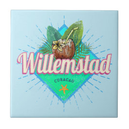 Willemstad Curacao Vacation Caribisch gebied Tegeltje