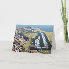 Willemstad in Nederland met moderne haven. Kaart