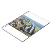 Willemstad in Nederland met moderne haven. Notitieboek (Linkerzijde)