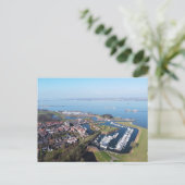 Willemstad Nederland drone overzicht. Briefkaart (Staand voorkant)