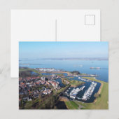 Willemstad Nederland drone overzicht. Briefkaart (Voorkant / Achterkant)