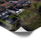 Willemstad Nederland drone overzicht. Perfect Poster (Hoek)