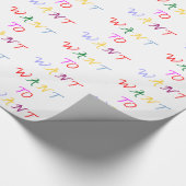 willen willen multicolor cadeaupapier (Hoek)