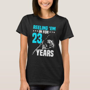 Willen ze in voor 23 jaar verjaardag 23e dag cel t-shirt