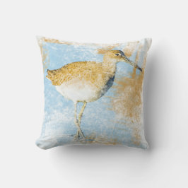 Willet Shorebird Beach Art Kussen