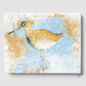 Willet Shorebird Beach Coastal Art Vacation Rental Gastenboek (Achterkant)