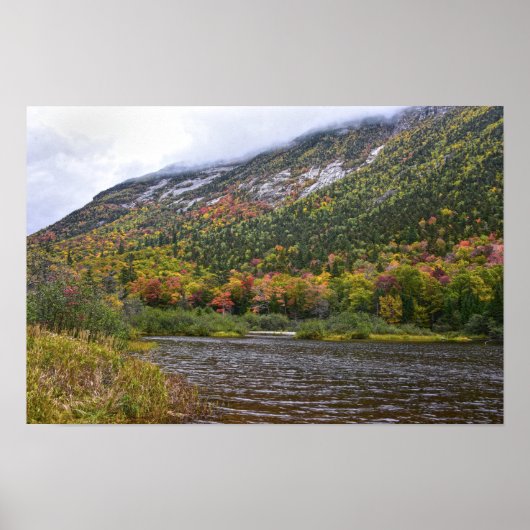 Willey Pond in de herfst. New Hampshire Poster (Voorkant)