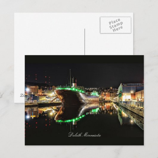 William A Irvin Duluth Minnesota Briefkaart (Voorkant / Achterkant)