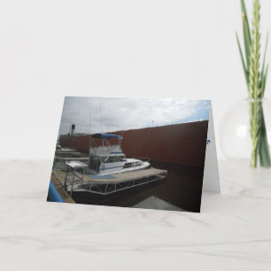 "WILLIAM A. IRVIN & Vist Boats" Get Well Kaart