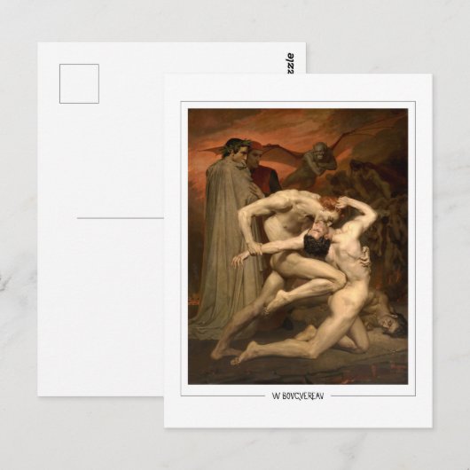 William-Adolphe Bouguereau #12 - Fijne Kunst Briefkaart (Voorkant / Achterkant)