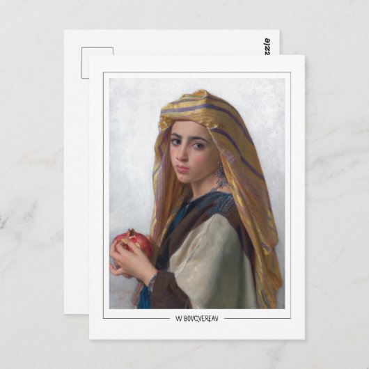 William-Adolphe Bouguereau #168 - Fijne Kunst Briefkaart (Voorkant / Achterkant)