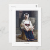 William-Adolphe Bouguereau #172 - Fijne Kunst Briefkaart (Voorkant / Achterkant)