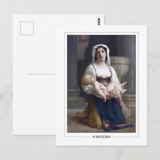 William-Adolphe Bouguereau #172 - Fijne Kunst Briefkaart (Voorkant / Achterkant)
