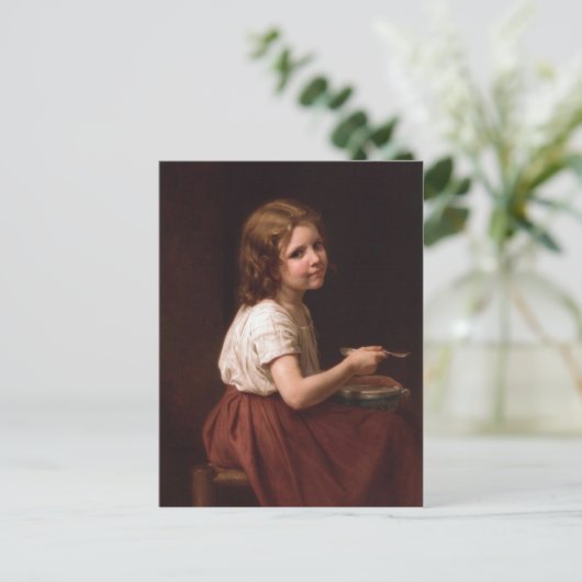 William-Adolphe Bouguereau (1825-1905) - Soup (186 Briefkaart (Staand voorkant)