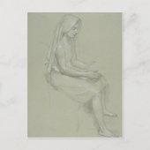 William-Adolphe Bouguereau (1825-1905) - Studie va Briefkaart (Voorkant)