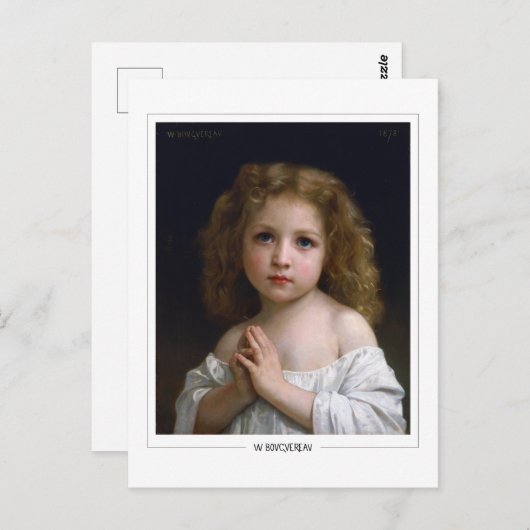 William-Adolphe Bouguereau #18 - Fijne Kunst Briefkaart (Voorkant / Achterkant)