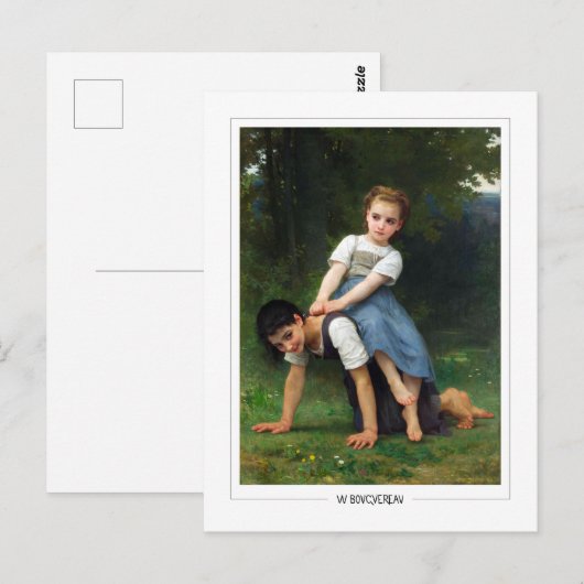 William-Adolphe Bouguereau #192 - Fijne Kunst Briefkaart (Voorkant / Achterkant)