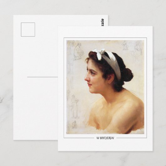 William-Adolphe Bouguereau #216 - Fijne Kunst Briefkaart (Voorkant / Achterkant)