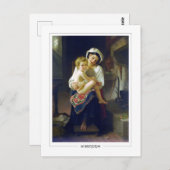 William-Adolphe Bouguereau #21 - Fijne Kunst Briefkaart (Voorkant / Achterkant)