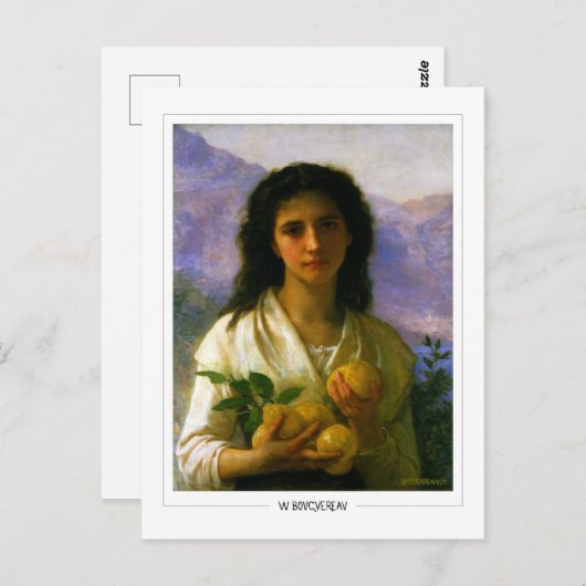 William-Adolphe Bouguereau #4 - Fijne Kunst Briefkaart (Voorkant / Achterkant)