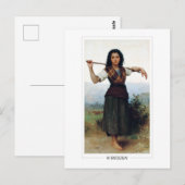 William-Adolphe Bouguereau #7 - Fijne Kunst Briefkaart (Voorkant / Achterkant)
