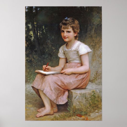 William-Adolphe Bouguereau-A Calling 1896 Poster (Voorkant)