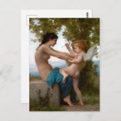 William-Adolphe Bouguereau A Young Girl die zich v Briefkaart (Voorkant / Achterkant)