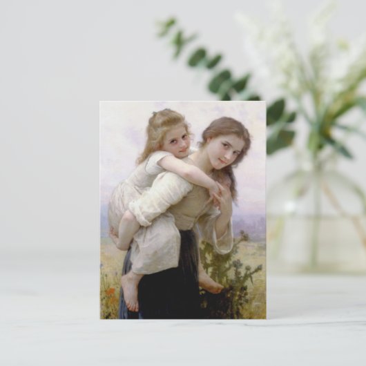 William Adolphe Bouguereau Art Briefkaart (Staand voorkant)