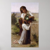 William-Adolphe Bouguereau-At the Fountain lg Poster (Voorkant)