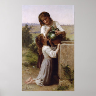 William-Adolphe Bouguereau-At the Fountain lg Poster