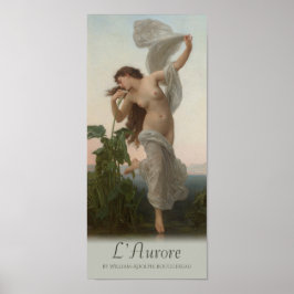 William-Adolphe Bouguereau Dawn L'aurore Cardstock Poster