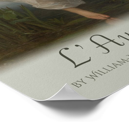 William-Adolphe Bouguereau Dawn L'aurore Cardstock Poster (Hoek)