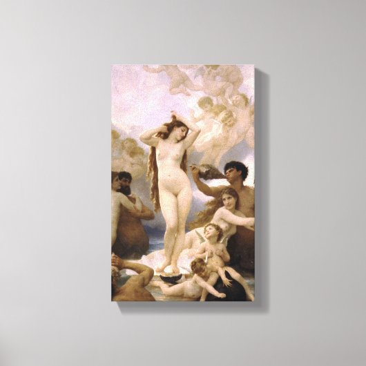 William-Adolphe Bouguereau - De geboorte van Venus Canvas Afdruk (Voorkant)