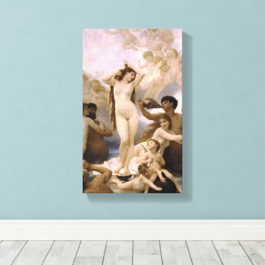 William-Adolphe Bouguereau - De geboorte van Venus Canvas Afdruk (Insitu (Houten vloer))