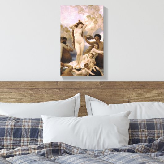 William-Adolphe Bouguereau - De geboorte van Venus Canvas Afdruk (Insitu (Slaapkamer))