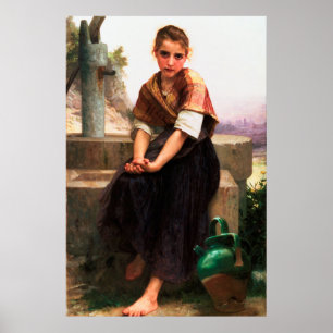 William-Adolphe Bouguereau: De gebroken Pitcher Poster