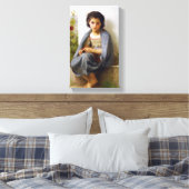 William-Adolphe Bouguereau - De kleine breier Canvas Afdruk (Insitu (Slaapkamer))