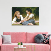 William-Adolphe Bouguereau - De Nut Gatherers Canvas Afdruk (Insitu (Woonkamer))