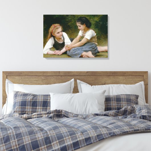 William-Adolphe Bouguereau - De Nut Gatherers Canvas Afdruk (Insitu (Slaapkamer))
