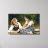 William-Adolphe Bouguereau - De Nut Gatherers Canvas Afdruk (Voorkant)