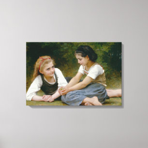 William-Adolphe Bouguereau - De Nut Gatherers Canvas Afdruk