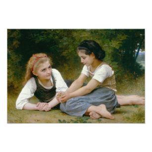William-Adolphe Bouguereau - De Nut Gatherers Foto Afdruk