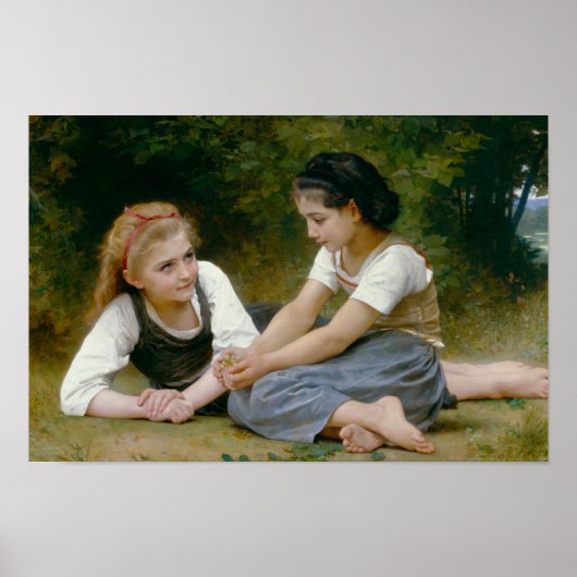 William-Adolphe Bouguereau - De Nut Gatherers Poster (Voorkant)