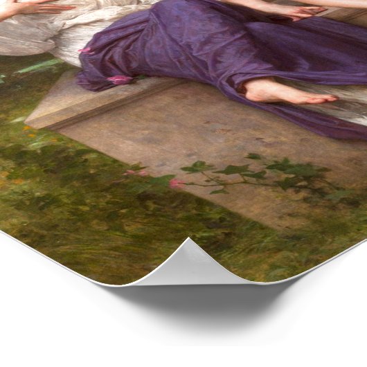 William Adolphe Bouguereau - droom van de lente Poster (Hoek)