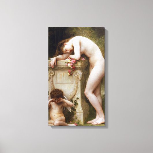 William-Adolphe Bouguereau - Elegy Canvas Afdruk (Voorkant)
