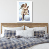 William Adolphe Bouguereau engelen Canvas Afdruk (Insitu (Slaapkamer))
