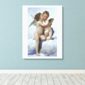 William Adolphe Bouguereau engelen Canvas Afdruk (Insitu (Houten vloer))