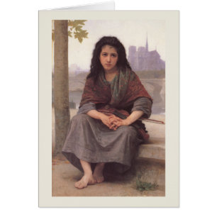 William-Adolphe Bouguereau-kaart "The Bohemian"