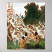 William Adolphe Bouguereau Les Oreades 1902 Poster (Voorkant)