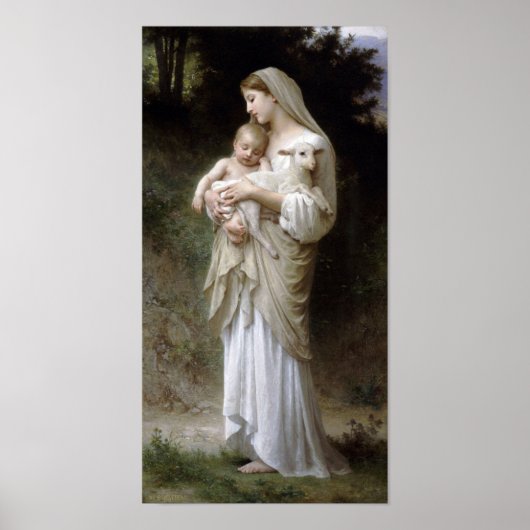 William-Adolphe Bouguereau-Linnocence lg Poster (Voorkant)